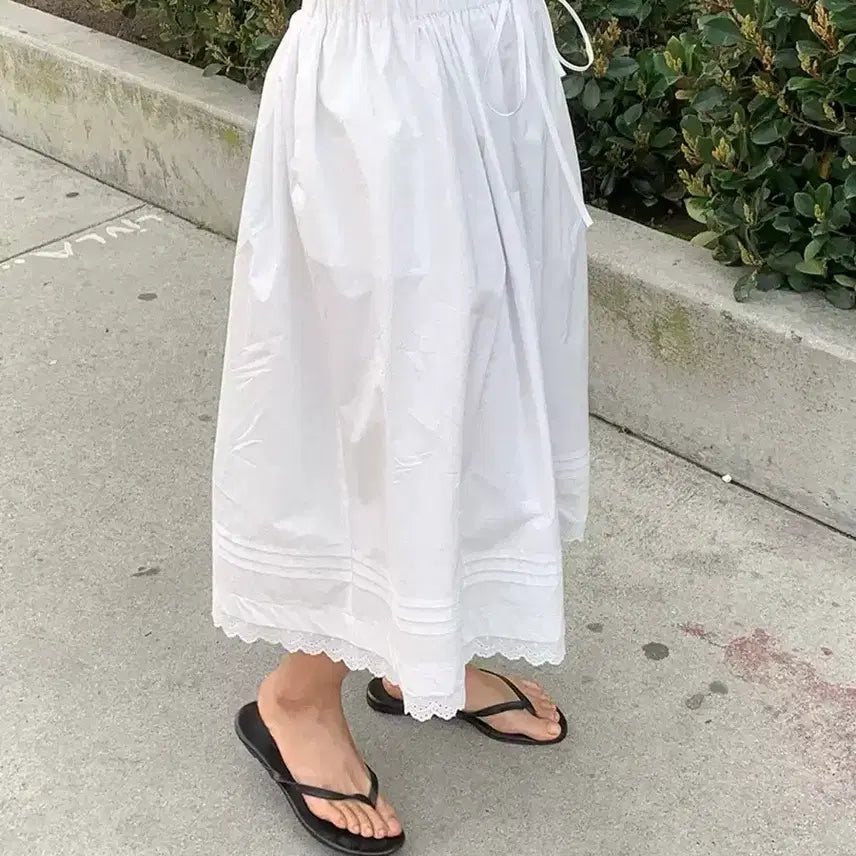 [BUNJANG] Haag Lace Long Skirt / haag 헤이그 레이스 롱 스커트