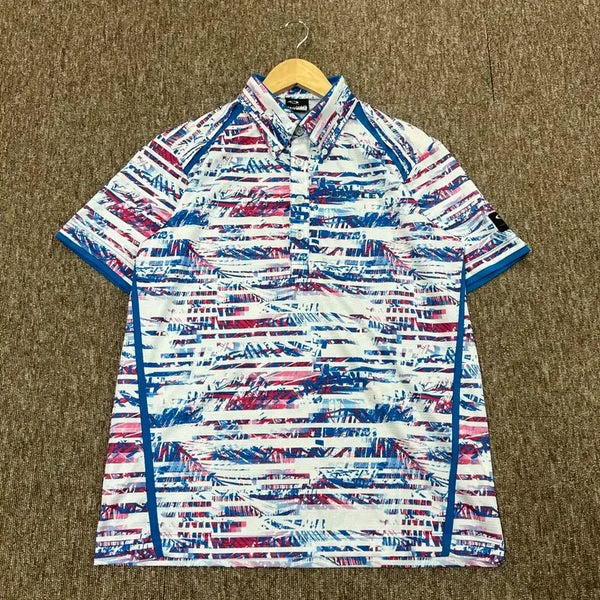 [BUNJANG] Oakley Golf Graphic Short Sleeve Polo T-Shirt L / 오클리 골프웨어 그래픽 반팔 카라티 L