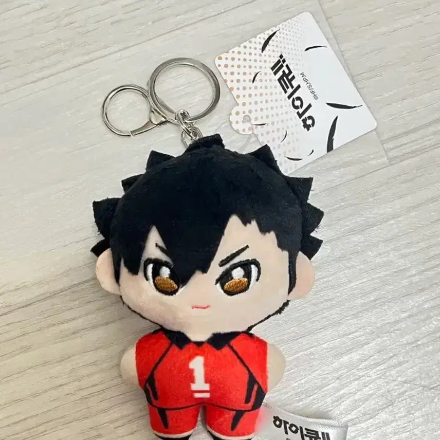 [BUNJANG] Haikyuu!! Tetsuro Kuroo Plush Keychain / [새상품] 하이큐 쿠로오 인형 키링
