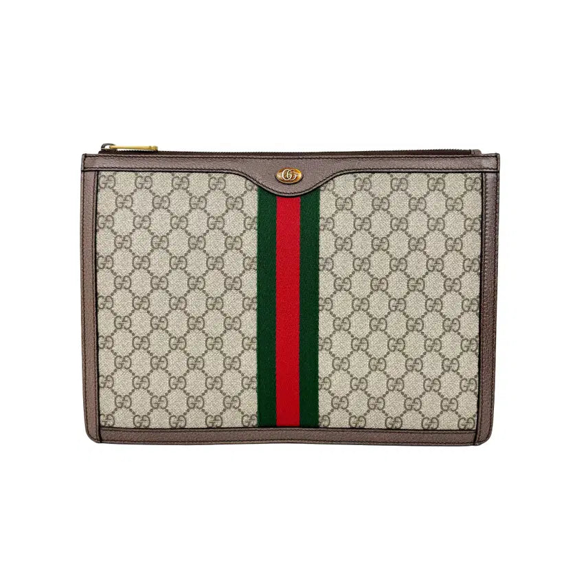 [BUNJANG] Gucci Ophidia GG Supreme Portfolio Clutch / 구찌 오피디아 GG 수프림 포트폴리오 클러치 523359