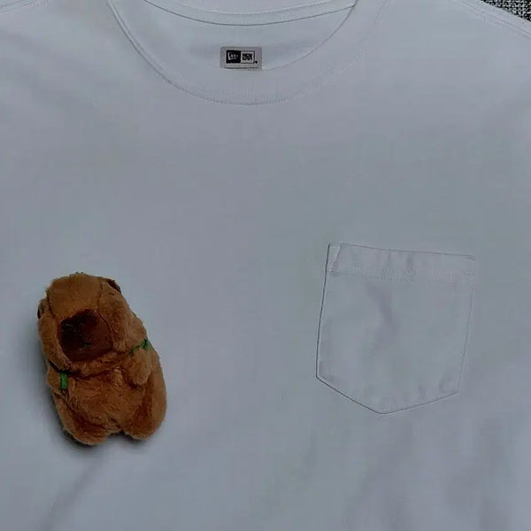 [BUNJANG] New Era Coolera Pocket T-Shirt White (L/100) / [L/100] 뉴에라 쿨에라 포켓 반팔 티셔츠 화이트 (24년 제품)