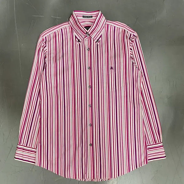 [BUNJANG] Burberry Black Label Striped Shirt / 버버리 블랙라벨 스트라이프 셔츠