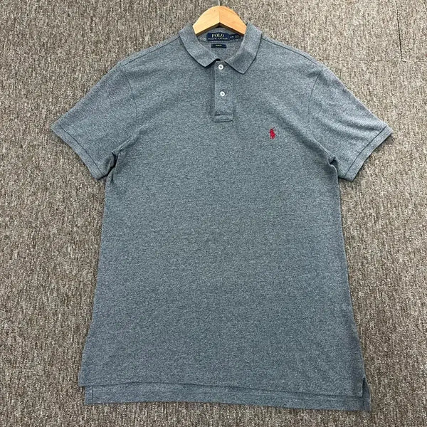 [BUNJANG] Polo Ralph Lauren Grey Slim Fit Polo Shirt L / 폴로 랄프로렌 그레이 슬림핏 카라티 L