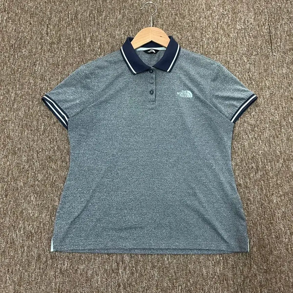 [BUNJANG] The North Face Women's Gray Collar T-Shirt / 여성) 노스페이스 카라티 95