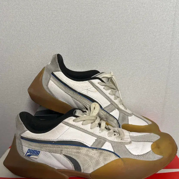 [BUNJANG] Puma Viderun Sneakers White Grey Blue Size 270 / 퓨마 베이더런 270