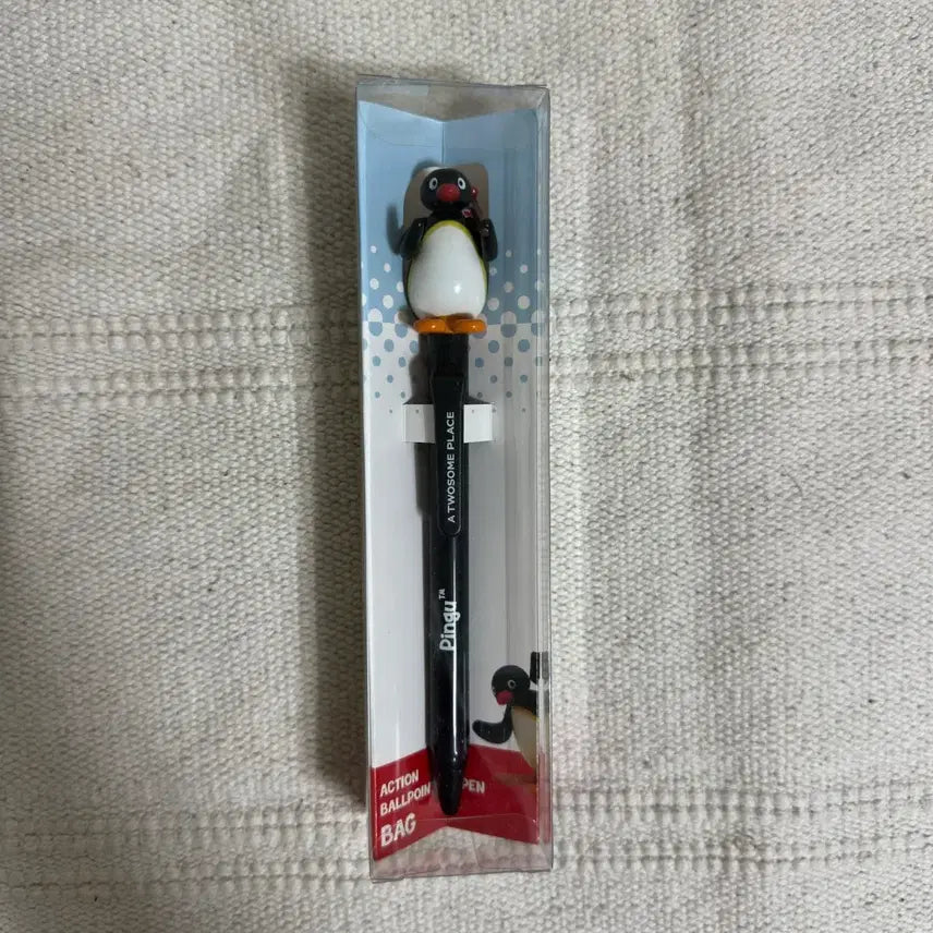 [BUNJANG] Twosome Place Pingu Action Ballpoint Pen / 투썸 핑구 액션 볼펜 보따리 피규어