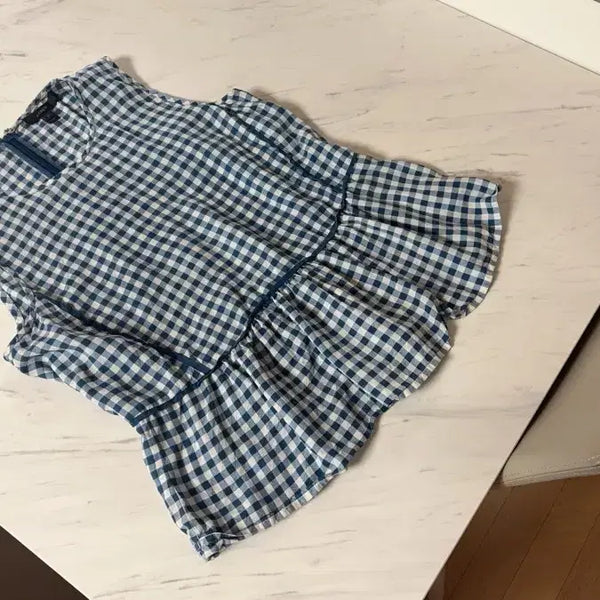 [BUNJANG] J.Crew Plaid Blouse Size 55 / Jcrew 제이크루 체크 블라우스 6P(55)
