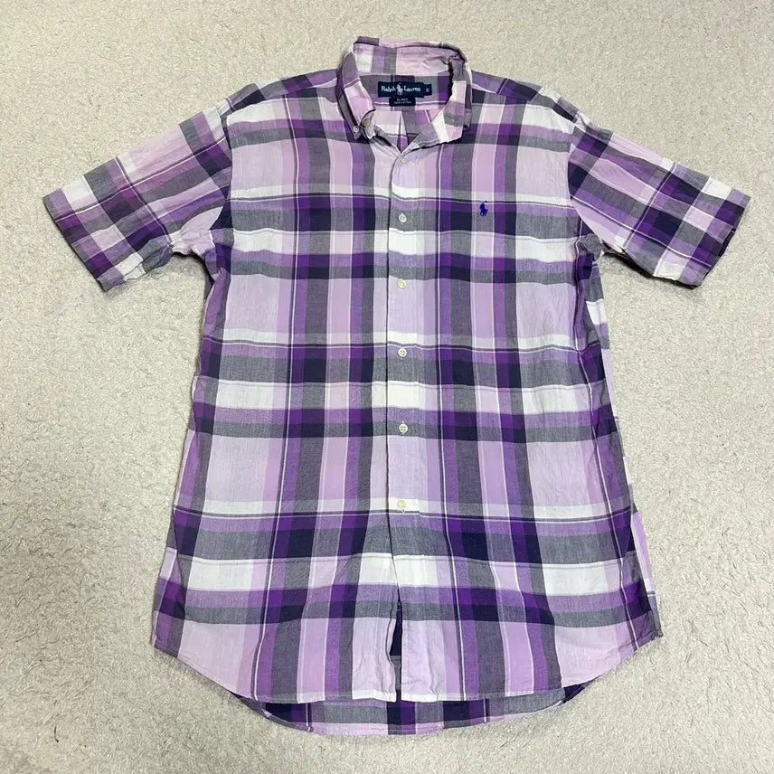[BUNJANG] Polo Ralph Lauren Checked Short Sleeve Shirt - Size S / 폴로 랄프로렌 체크 반팔 셔츠 s