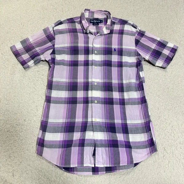 [BUNJANG] Polo Ralph Lauren Checked Short Sleeve Shirt - Size S / 폴로 랄프로렌 체크 반팔 셔츠 s