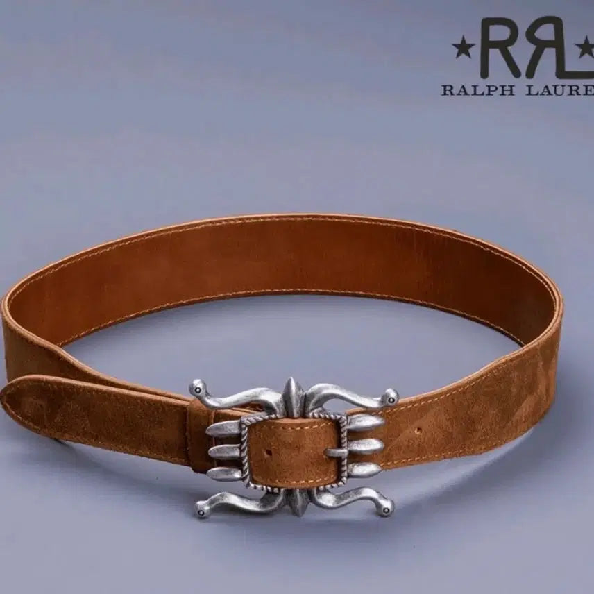 [BUNJANG] RRL Roughout Suede Belt 38 / 더블알엘 러프아웃 스웨이드벨트 38