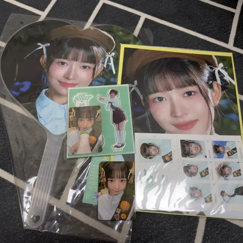 [BUNJANG] IVE Rei Fanscon IVE SCOUT Photokit Uchiwa Acrylic Set / 아이브 레이 팬콘 아이브스카웃 포토키트 우치와 아크릴 셋트