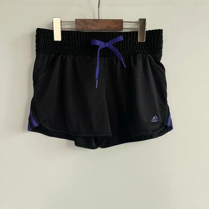 [BUNJANG] Adidas Women's Running Shorts Black/Purple / 아디다스 여성 러닝 반바지 블랙/퍼플 S