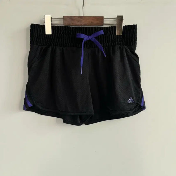 [BUNJANG] Adidas Women's Running Shorts Black/Purple / 아디다스 여성 러닝 반바지 블랙/퍼플 S