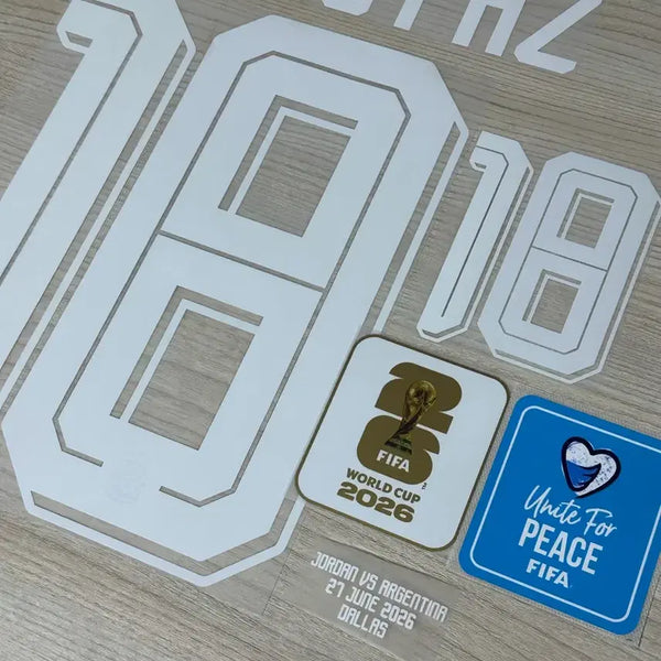 [BUNJANG] Argentina 2026-2028 Away Kit Nico Tagliaco Deco Set / [자컷 마킹] 26-28 아르헨티나 어웨이 니코 파스 마킹지 풀세트