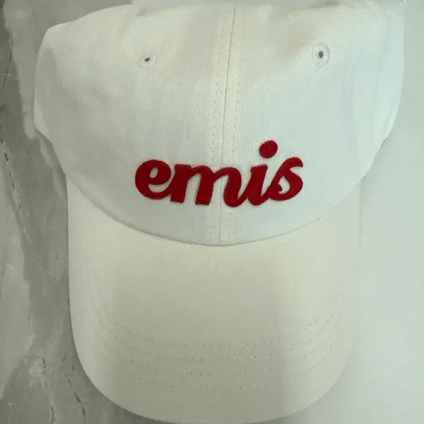 [BUNJANG] Emis Appliqué Ball Cap (Cream) / (새상품)이미스 아플리케 볼캡 (크림)