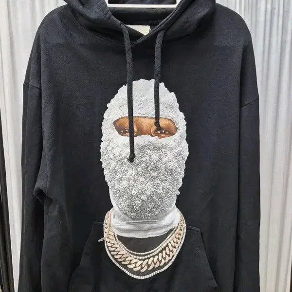 [BUNJANG] INOMNIMET Future Mask Cotton Hoodie / 이놈어닛 퓨처 마스크 코튼 후드티/ 100