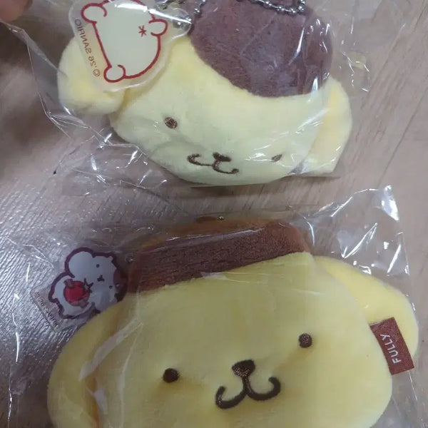 [BUNJANG] Sanrio Pompompurin Plush Pouch Keyring / 급처분)새제품 풀리 폼폼푸린 인형키링 폼폼푸린 파우치키링 팝니다