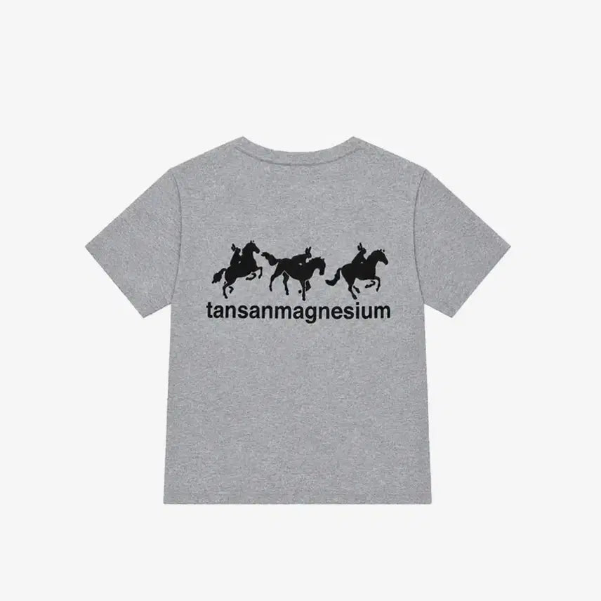 [BUNJANG] Horse Rabbit Carbonate Magnesium T-Shirt Grey / [새상품/1] 탄산마그네슘 홀스래빗 티셔츠 그레이