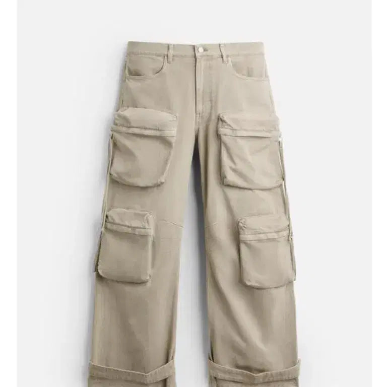 [BUNJANG] Zara Pocket Cargo Denim Pants (Cream) Size 42 / 새상품) zara 포켓 카고 데님 팬츠 (크림) 42 사이즈