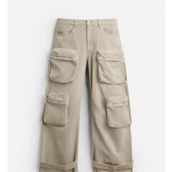 [BUNJANG] Zara Pocket Cargo Denim Pants (Cream) Size 42 / 새상품) zara 포켓 카고 데님 팬츠 (크림) 42 사이즈