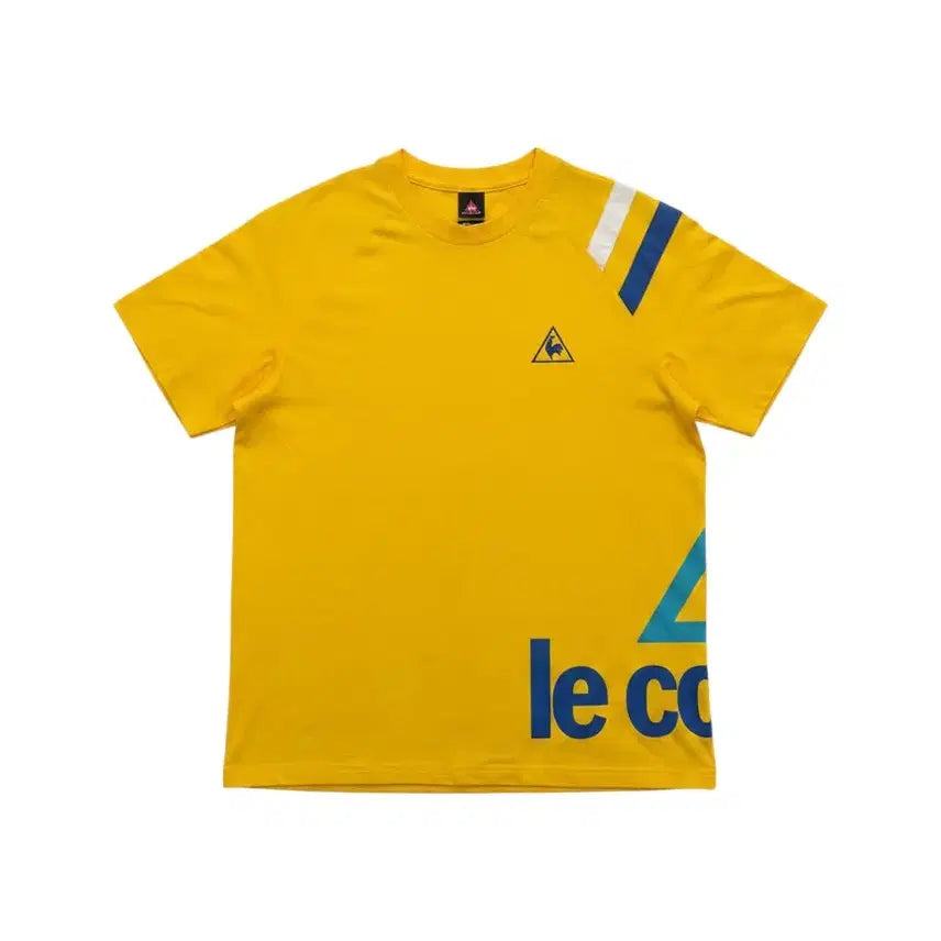 [BUNJANG] Le Coq Sportif Yellow Short Sleeve T-Shirt Men's Size 105 Vintage / 남성105/ 르꼬끄 옐로우 반팔티 빈티지킹
