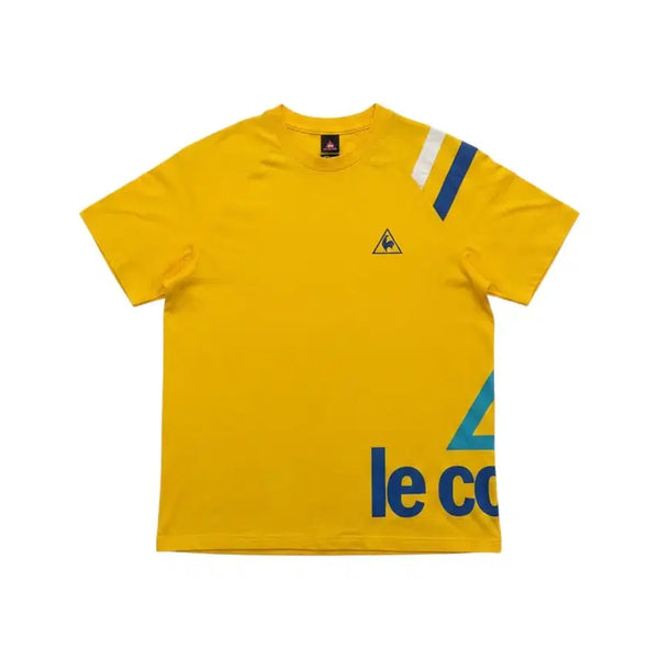 [BUNJANG] Le Coq Sportif Yellow Short Sleeve T-Shirt Men's Size 105 Vintage / 남성105/ 르꼬끄 옐로우 반팔티 빈티지킹