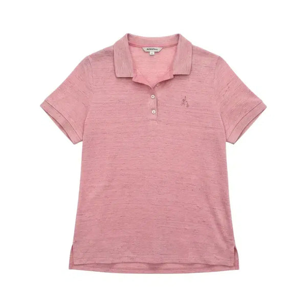 [BUNJANG] Beanpole Cubic Logo Collar Short Sleeve T-Shirt / 여성100/ 빈폴 큐빅 로고 카라 반팔티 빈티지킹