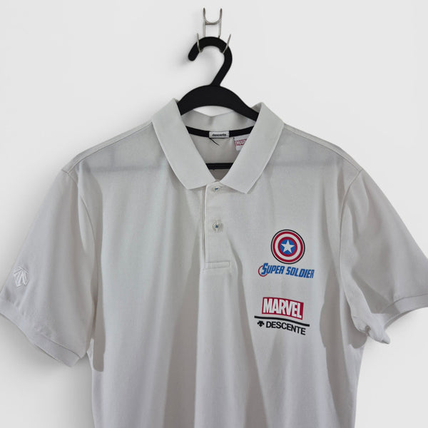 [BUNJANG] Descente Marvel Short-Sleeve Polo T-Shirt / [100]데상트 마블 반팔카라티