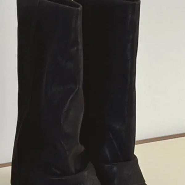 [BUNJANG] Leather Thong Boots - Black / 레더 쪼리부츠