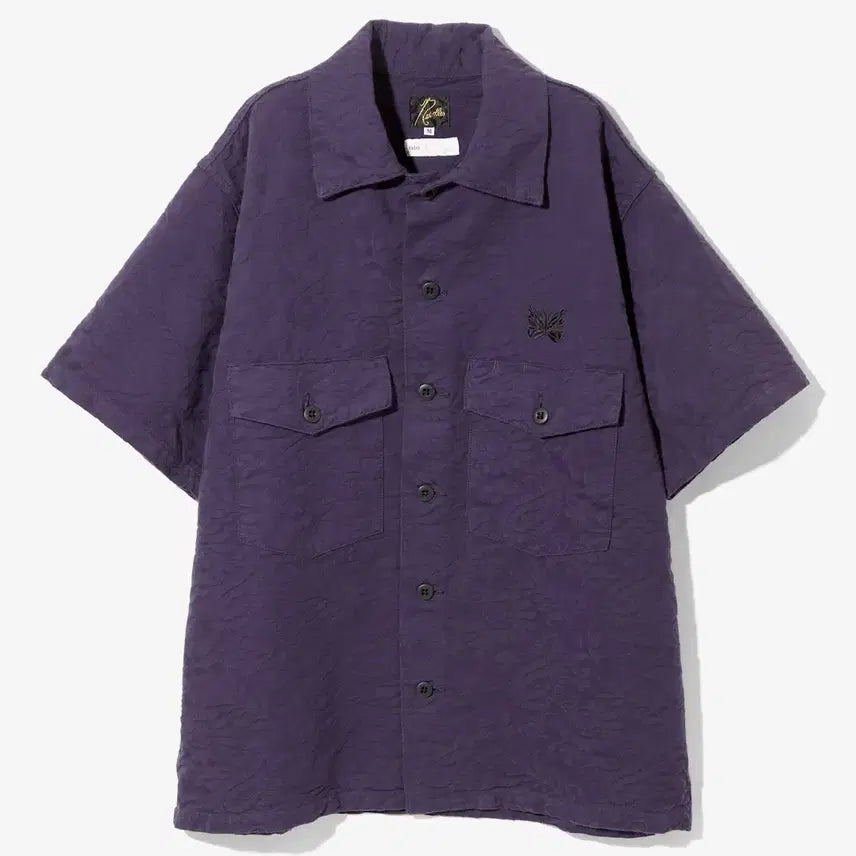 [BUNJANG] Needles Purple Short Sleeve Shirt / 니들스 퍼플 반팔 셔츠
