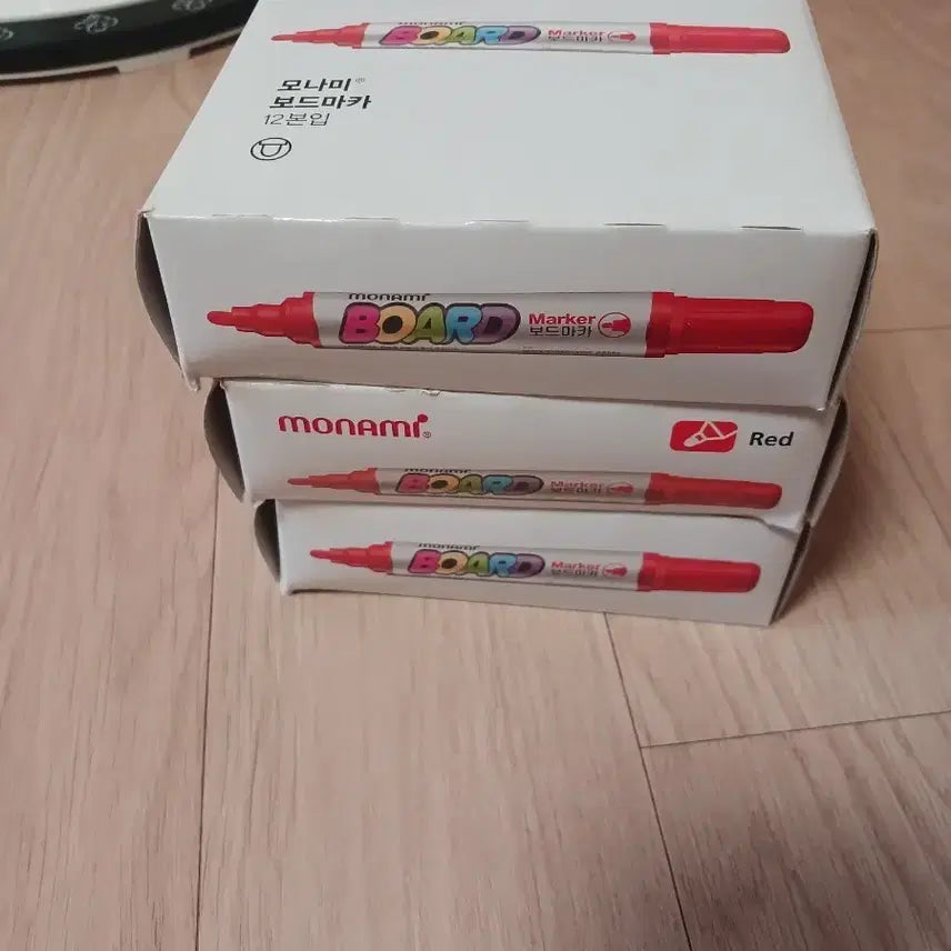 [BUNJANG] Monami Red Board Marker / 보드마카