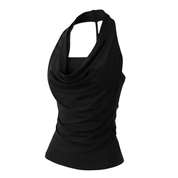 [BUNJANG] Ablie Draping Shirring Halterneck Top / 에이블리 드레이프 셔링 홀터넥 탑