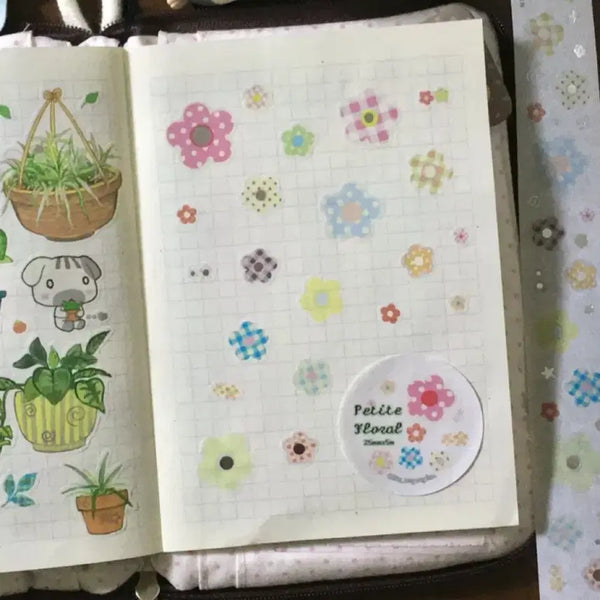 [BUNJANG] Kim Moyanggun Petit Floral Kiss Cut Sticker / 김모양군 쁘띠 플로럴 키스컷 띵
