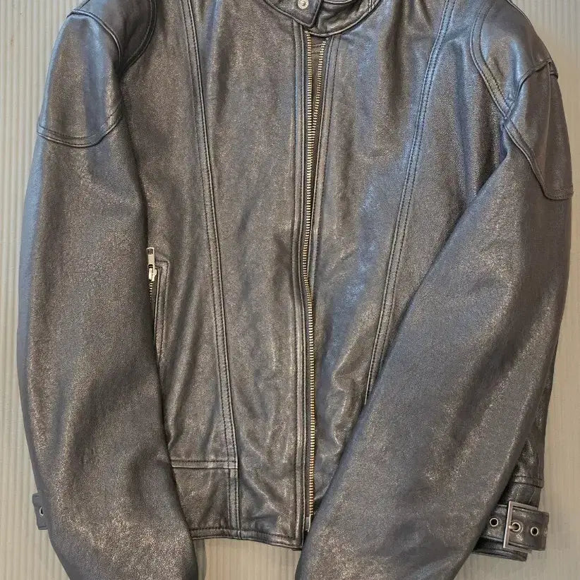 [BUNJANG] Ellmoud 1125 Knife Lambskin Leather Jacket Black Size 44 / 엘무드 1125 나이프 램스킨 레더 자켓 블랙 44 사이즈