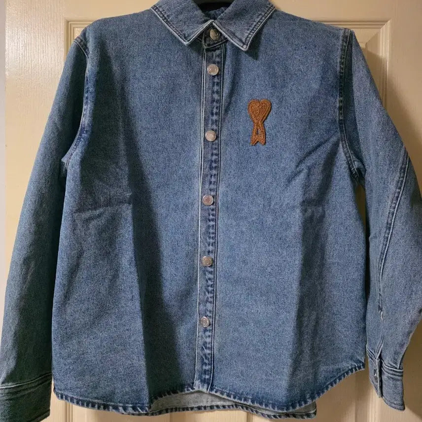 [BUNJANG] AMI Ami de Coeur Heart Logo Cotton Knit Overshirt Jacket / 아미 하트로고 코튼 니트 오버셔츠 청자켓
