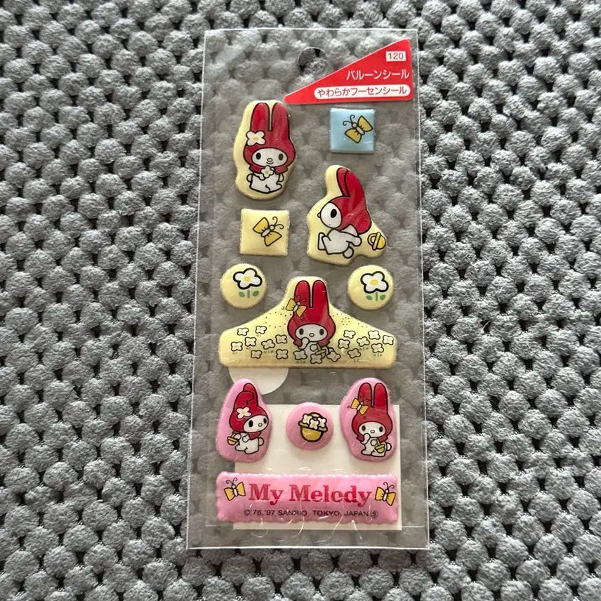 [BUNJANG] Sanrio Classic My Melody Epoxy Seal Sticker / 산리오 고전 마이멜로디 에폭시 씰 스티커