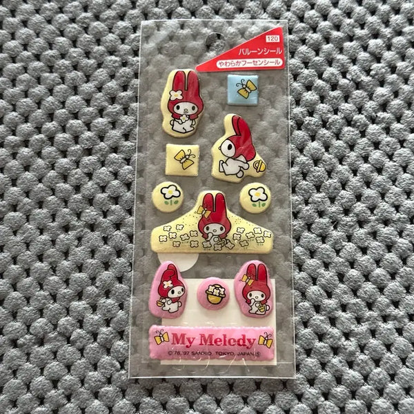 [BUNJANG] Sanrio Classic My Melody Epoxy Seal Sticker / 산리오 고전 마이멜로디 에폭시 씰 스티커