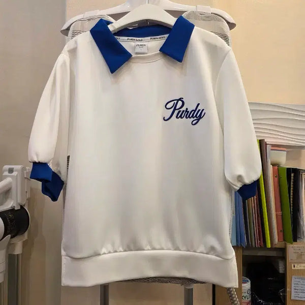 [BUNJANG] Furdy Golf Short-Sleeve Polo T-Shirt White / 퍼디 골프 퍼디 반팔 카라 티셔츠 흰색