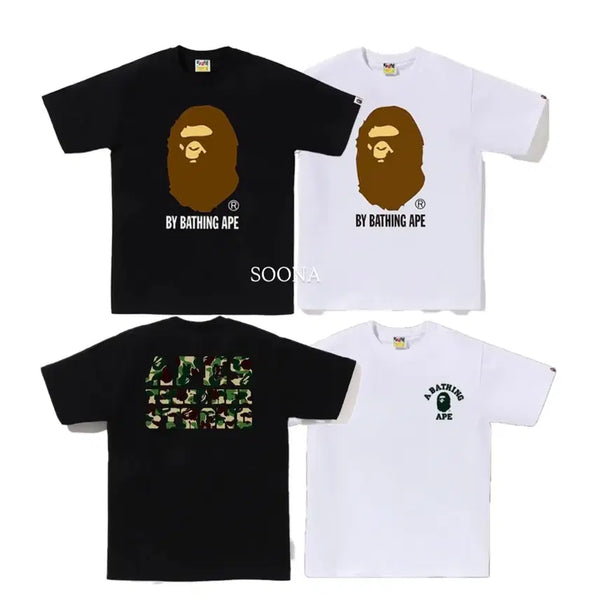 [BUNJANG] BAPE Short Sleeve T-Shirt Unisex / [무료배송]베이프 반팔 티셔츠 남녀공용
