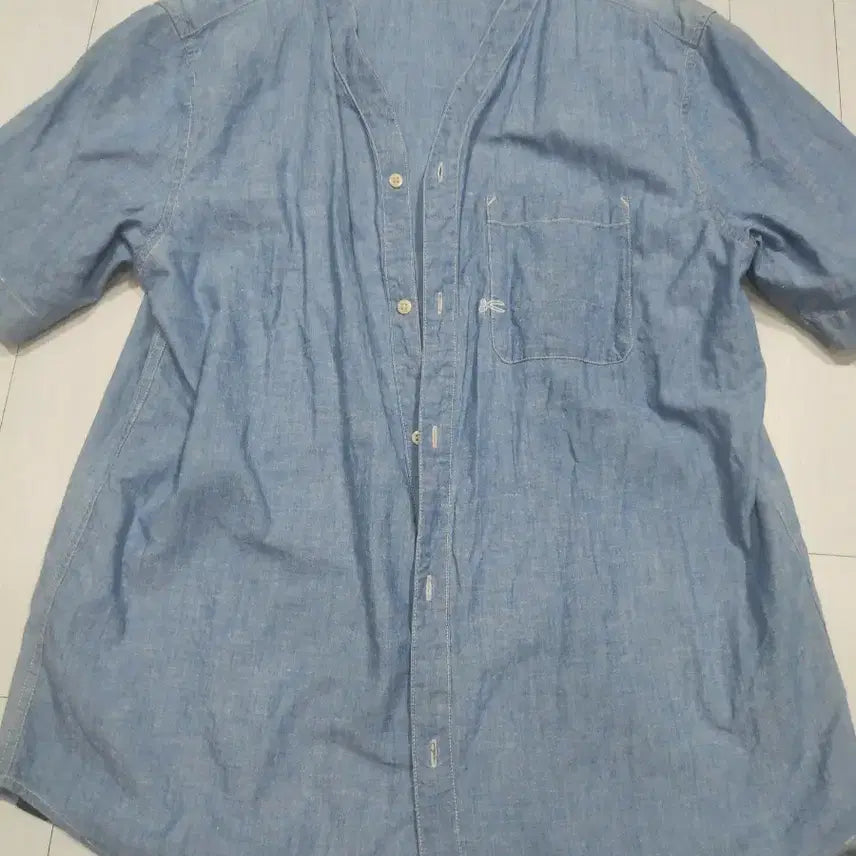 [BUNJANG] Denhan Denim Shirt Light Blue / 덴한 데님 셔츠 라이트 블루 105