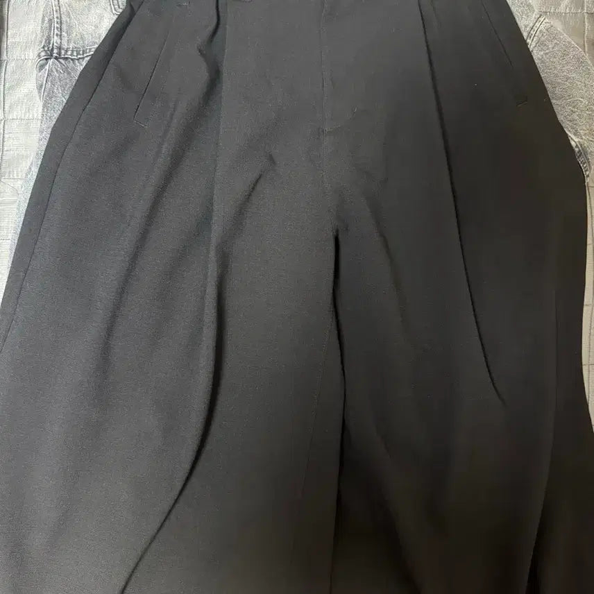 [BUNJANG] Songzio Cropped Wide Pants / 송지오 크롭 와이드 팬츠