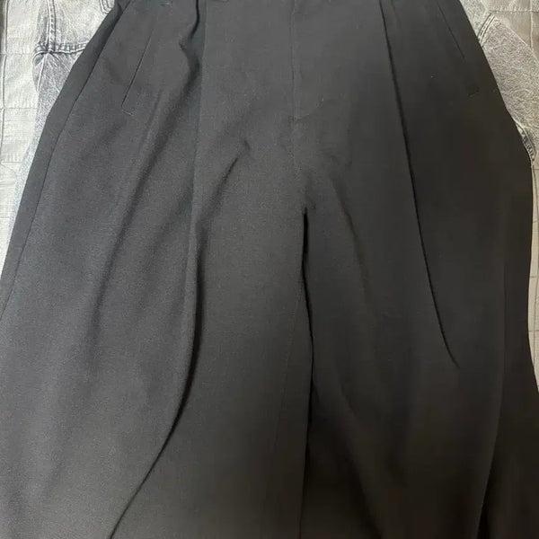 [BUNJANG] Songzio Cropped Wide Pants / 송지오 크롭 와이드 팬츠