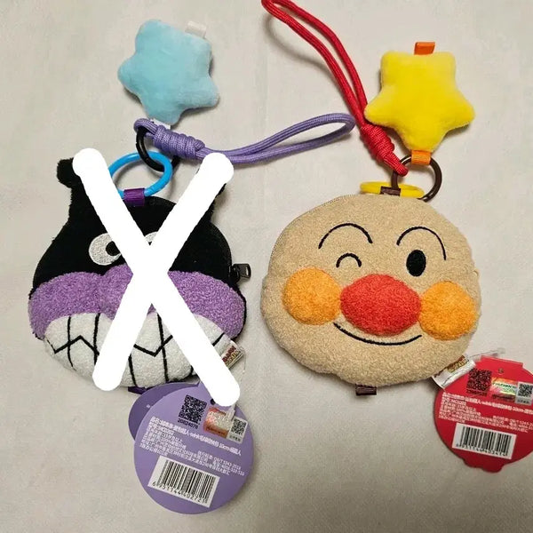 [BUNJANG] Anpanman Baikinman Pouch Coin Purse Keyring / 세균맨 호빵맨 파우치 동전지갑 인형 키링