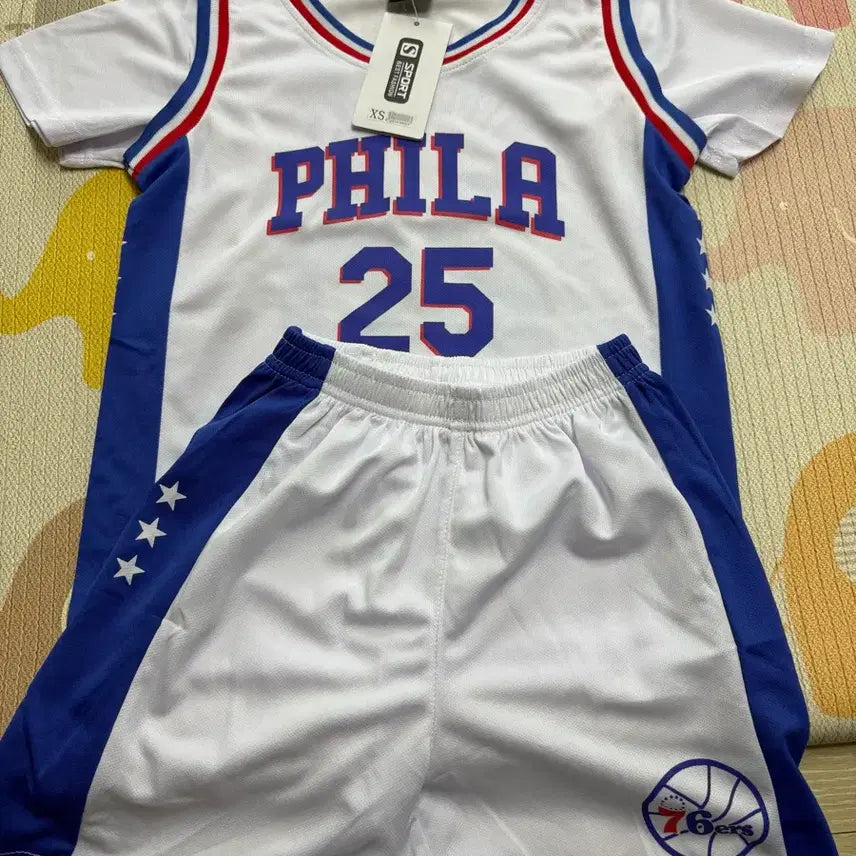 [BUNJANG] Kids' Basketball Uniform Set - Size XS, New / 아동 농구 유니폼 세트 XS 새상품