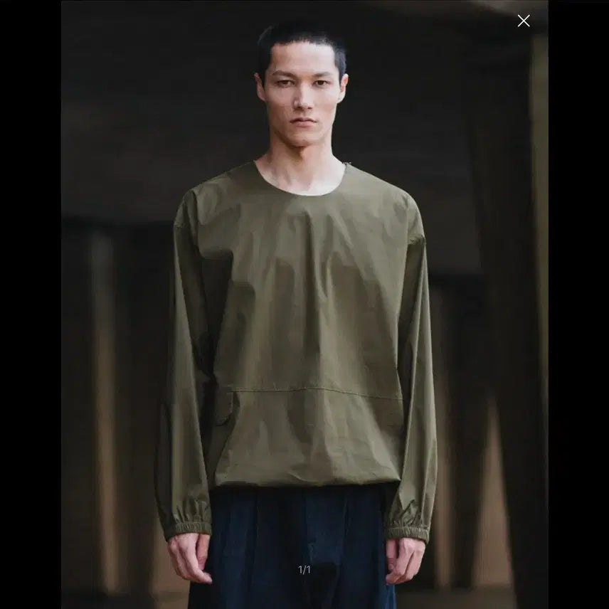[BUNJANG] Beslow Woven Pocket T-Shirt Khaki / 비슬로우 우븐 포켓 티셔츠(카키)(새상품)