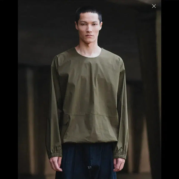 [BUNJANG] Beslow Woven Pocket T-Shirt Khaki / 비슬로우 우븐 포켓 티셔츠(카키)(새상품)