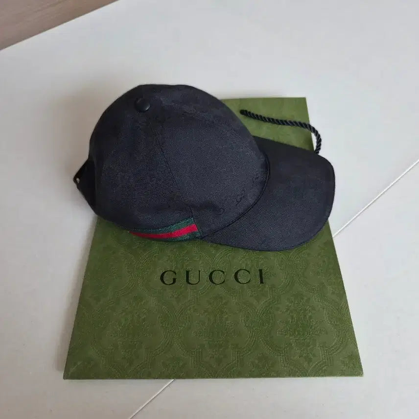 [BUNJANG] Gucci GG Pattern Baseball Cap Black XL / 구찌 GG패턴 볼캡 블랙 XL