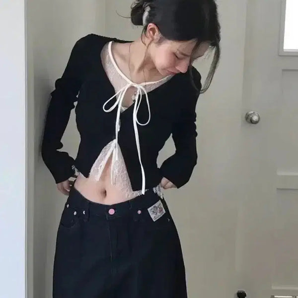 [BUNJANG] Cloud Emotion Lace Cardigan / 클라우드이모션 레이스 가디건