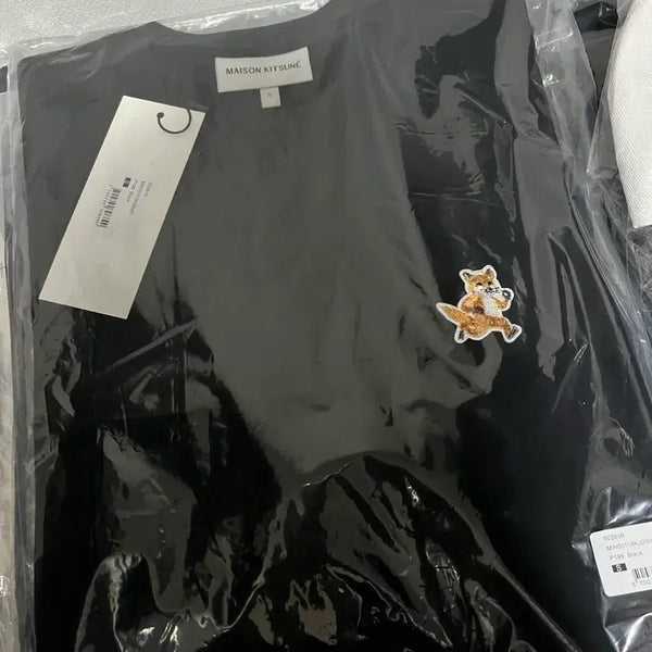 [BUNJANG] Maison Kitsuné Fox Embroidery Short Sleeve T-Shirt / (배송비 포함 가격) 메종키츠네 반팔 티셔츠 s 남성 100