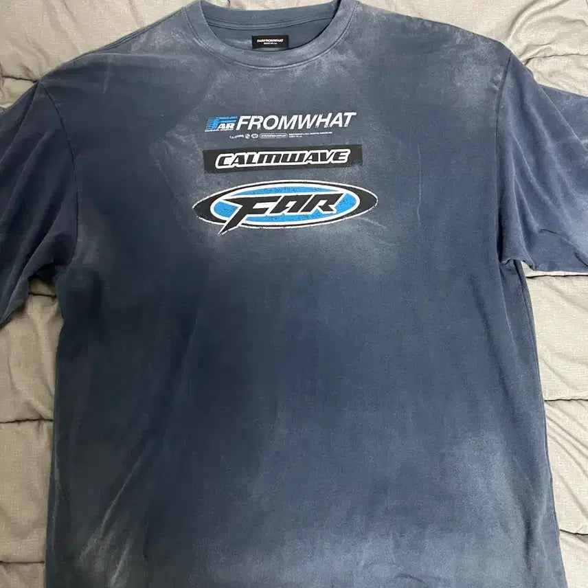[BUNJANG] Archive From What Washed T-Shirt Navy / 파아카이브 파프롬왓 워시드 티셔츠 네이비